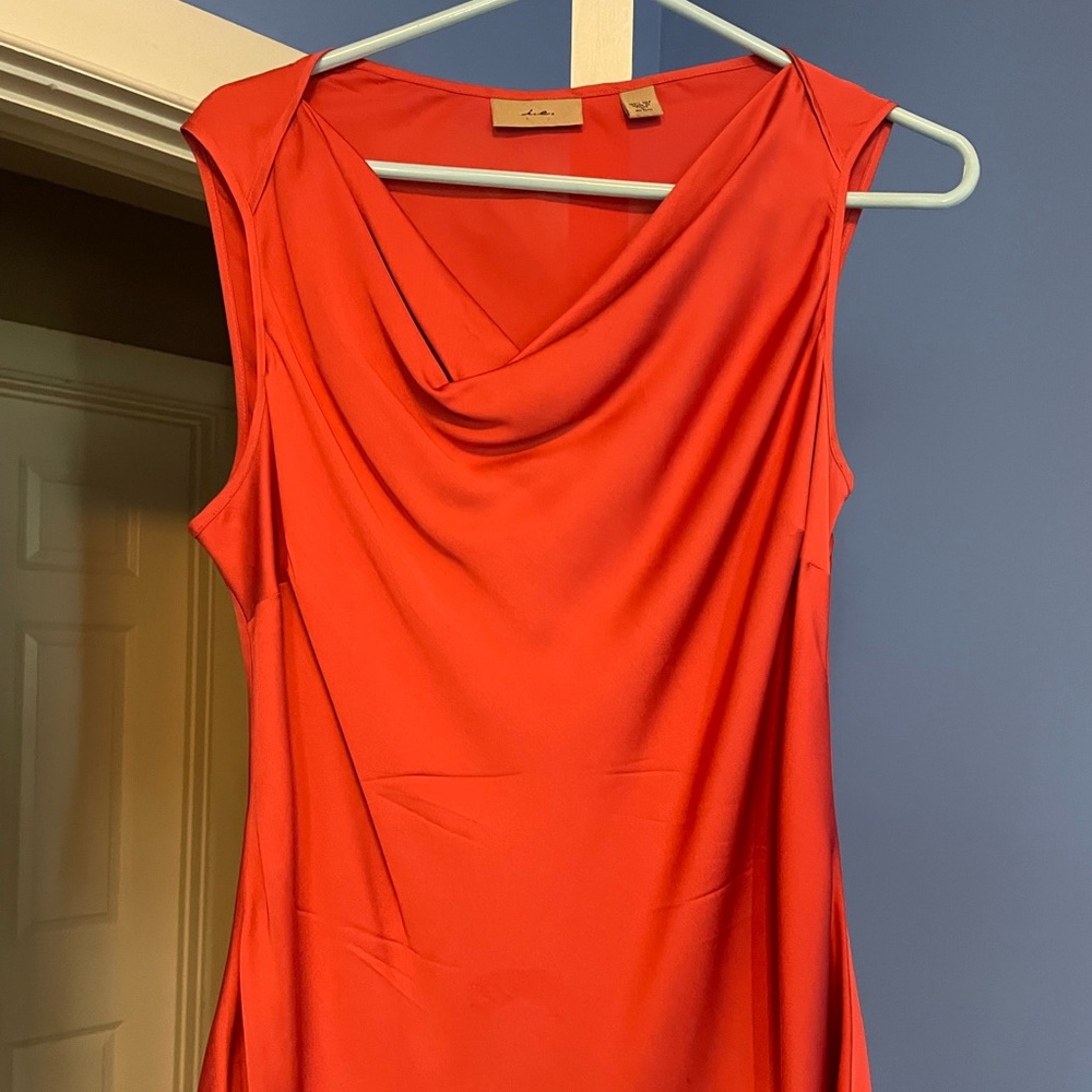 Beautiful color silk tank top- size large